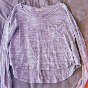 beige long sleeve shirt